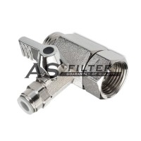FEED WATER CONNECTOR 1/2" WITH VALVE 3/8