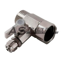 RACCORDEMENT AU RÉSEAU 3/8" AVEC VALVE TUBE 3/8"