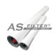 PORTAMEMBRANAS 4"X40" 450 PSI/31 BAR FIBRA VIDRIO