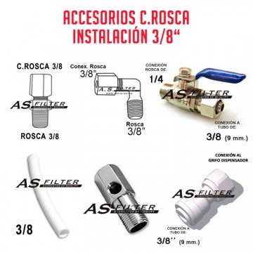 3M ACCESORIOS DE INSTALACIÓN 3/8" ROSCA