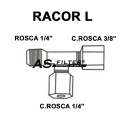 L C.ROSCA 3/8" X C.ROSCA 1/4" X ROSCA 1/4"