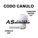 CODO C.RAPIDA 1/4" X CANULO 3/8"