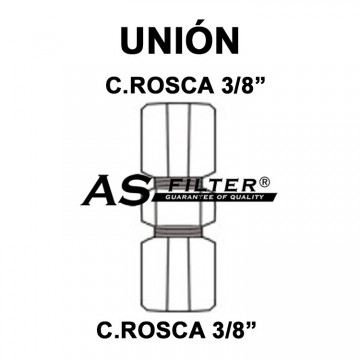 UNION C.ROSCA 3/8" X C.ROSCA 3/8"