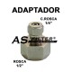 ADAPTADOR INOXIDABLE C.ROSCA 1/4" X ROSCA 1/2" (HEMBRA)